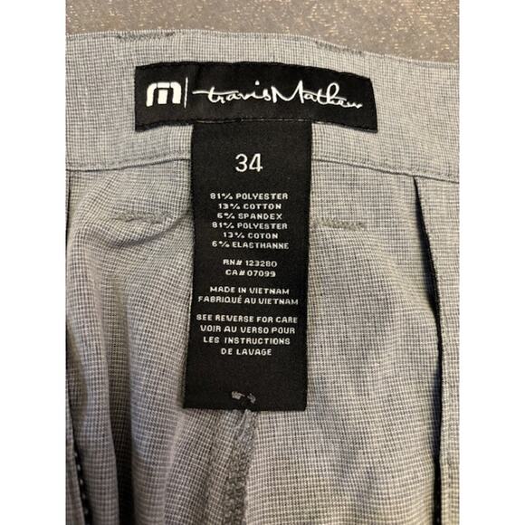 Travis Mathew Golf Shorts Gray Mens Size 34 Performance Stretch Casual - Picture 7 of 7